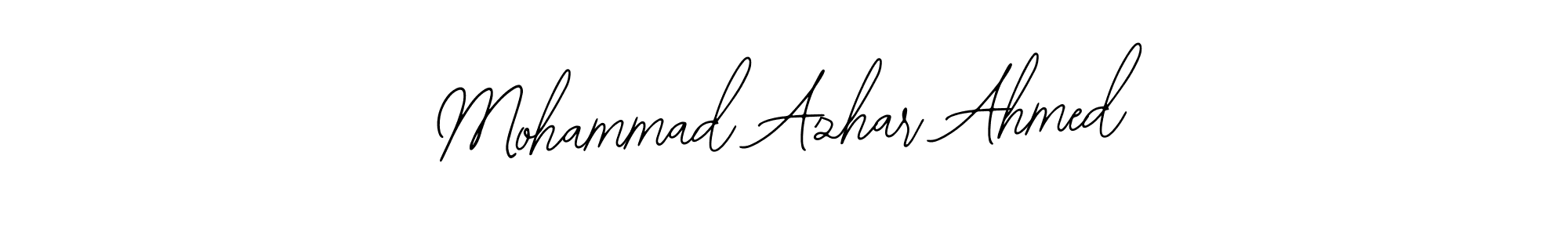 Bearetta-2O07w is a professional signature style that is perfect for those who want to add a touch of class to their signature. It is also a great choice for those who want to make their signature more unique. Get Mohammad Azhar Ahmed name to fancy signature for free. Mohammad Azhar Ahmed signature style 12 images and pictures png