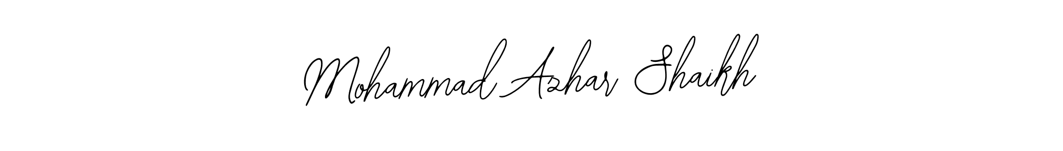 Design your own signature with our free online signature maker. With this signature software, you can create a handwritten (Bearetta-2O07w) signature for name Mohammad Azhar Shaikh. Mohammad Azhar Shaikh signature style 12 images and pictures png