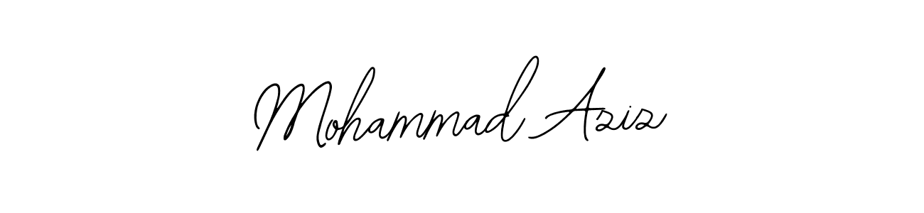 Use a signature maker to create a handwritten signature online. With this signature software, you can design (Bearetta-2O07w) your own signature for name Mohammad Aziz. Mohammad Aziz signature style 12 images and pictures png