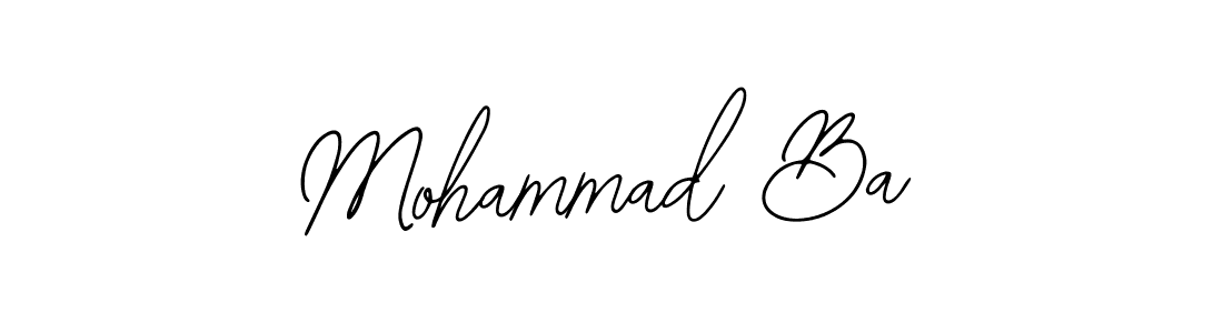 Design your own signature with our free online signature maker. With this signature software, you can create a handwritten (Bearetta-2O07w) signature for name Mohammad Ba. Mohammad Ba signature style 12 images and pictures png