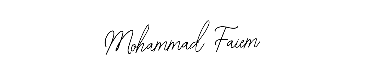 Design your own signature with our free online signature maker. With this signature software, you can create a handwritten (Bearetta-2O07w) signature for name Mohammad Faiem. Mohammad Faiem signature style 12 images and pictures png