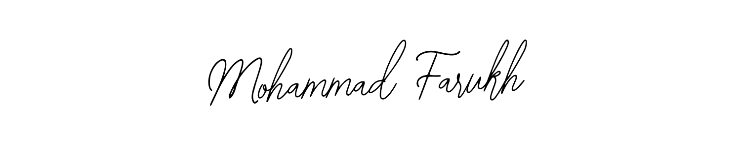 Create a beautiful signature design for name Mohammad Farukh. With this signature (Bearetta-2O07w) fonts, you can make a handwritten signature for free. Mohammad Farukh signature style 12 images and pictures png