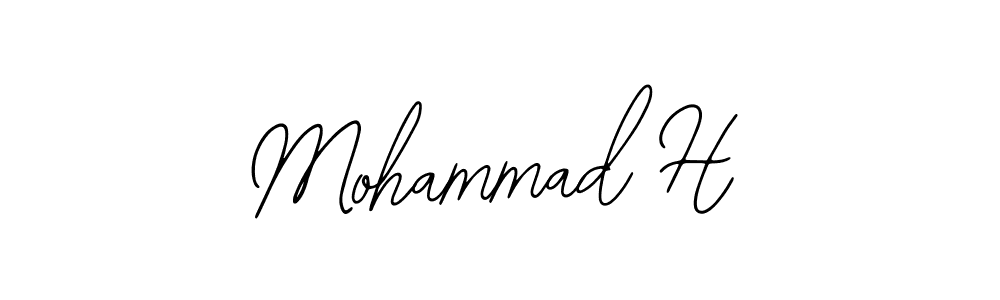 Create a beautiful signature design for name Mohammad H. With this signature (Bearetta-2O07w) fonts, you can make a handwritten signature for free. Mohammad H signature style 12 images and pictures png