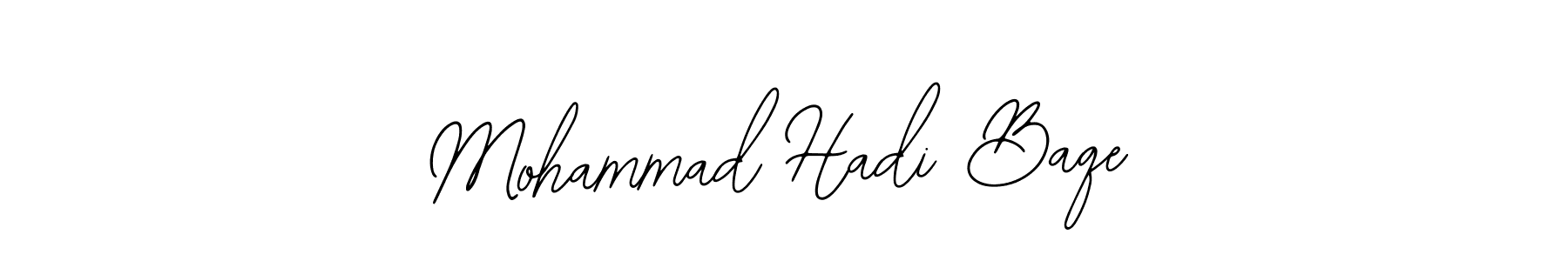 Also You can easily find your signature by using the search form. We will create Mohammad Hadi Baqe name handwritten signature images for you free of cost using Bearetta-2O07w sign style. Mohammad Hadi Baqe signature style 12 images and pictures png