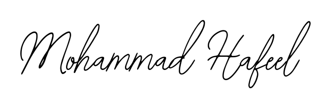 A timeless handwritten aesthetic for Mohammad Hafeel. The Bearetta-2O07w font gives your signature a handcrafted feel with natural curves. Mohammad Hafeel signature style 12 images and pictures png