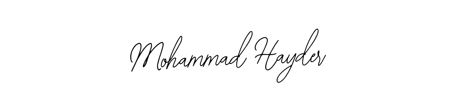 Make a beautiful signature design for name Mohammad Hayder. With this signature (Bearetta-2O07w) style, you can create a handwritten signature for free. Mohammad Hayder signature style 12 images and pictures png