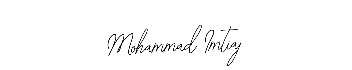 if you are searching for the best signature style for your name Mohammad Imtiaj. so please give up your signature search. here we have designed multiple signature styles  using Bearetta-2O07w. Mohammad Imtiaj signature style 12 images and pictures png