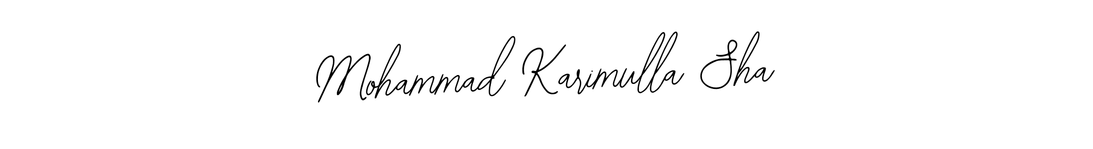 How to Draw Mohammad Karimulla Sha signature style? Bearetta-2O07w is a latest design signature styles for name Mohammad Karimulla Sha. Mohammad Karimulla Sha signature style 12 images and pictures png