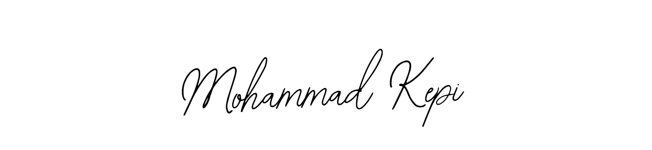 Bearetta-2O07w is a professional signature style that is perfect for those who want to add a touch of class to their signature. It is also a great choice for those who want to make their signature more unique. Get Mohammad Kepi name to fancy signature for free. Mohammad Kepi signature style 12 images and pictures png