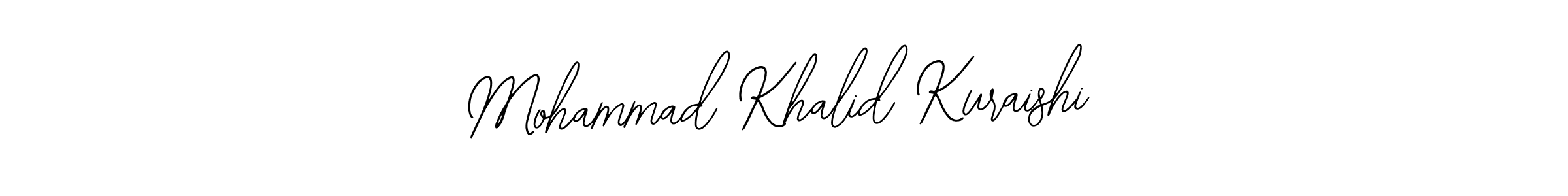 This is the best signature style for the Mohammad Khalid Kuraishi name. Also you like these signature font (Bearetta-2O07w). Mix name signature. Mohammad Khalid Kuraishi signature style 12 images and pictures png