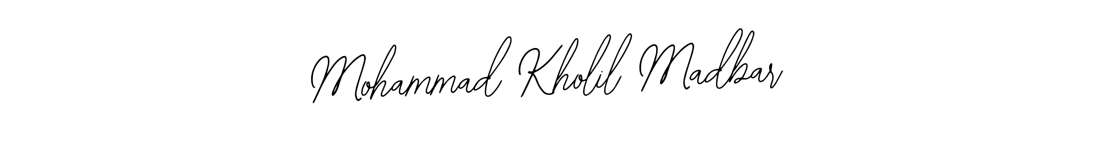 Use a signature maker to create a handwritten signature online. With this signature software, you can design (Bearetta-2O07w) your own signature for name Mohammad Kholil Madbar. Mohammad Kholil Madbar signature style 12 images and pictures png