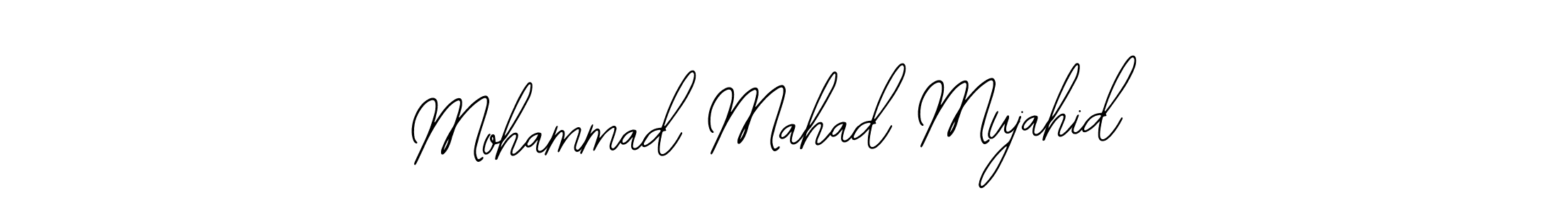 Also You can easily find your signature by using the search form. We will create Mohammad Mahad Mujahid name handwritten signature images for you free of cost using Bearetta-2O07w sign style. Mohammad Mahad Mujahid signature style 12 images and pictures png