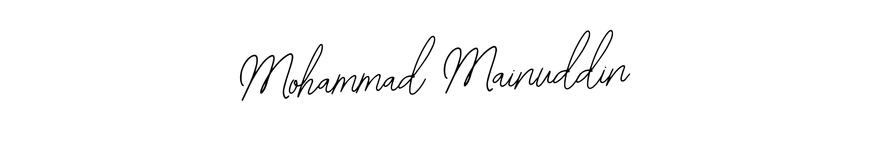 How to make Mohammad Mainuddin name signature. Use Bearetta-2O07w style for creating short signs online. This is the latest handwritten sign. Mohammad Mainuddin signature style 12 images and pictures png
