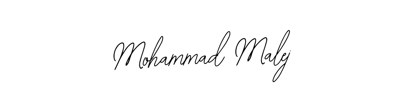 It looks lik you need a new signature style for name Mohammad Malej. Design unique handwritten (Bearetta-2O07w) signature with our free signature maker in just a few clicks. Mohammad Malej signature style 12 images and pictures png