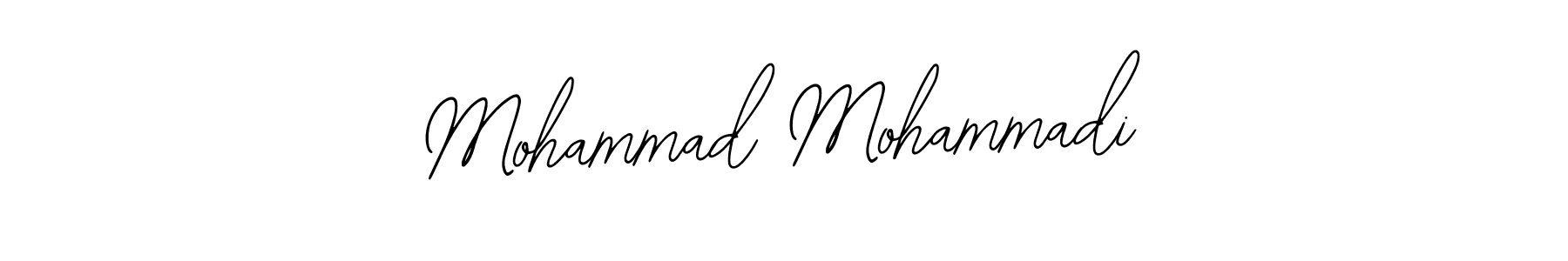 You should practise on your own different ways (Bearetta-2O07w) to write your name (Mohammad Mohammadi) in signature. don't let someone else do it for you. Mohammad Mohammadi signature style 12 images and pictures png