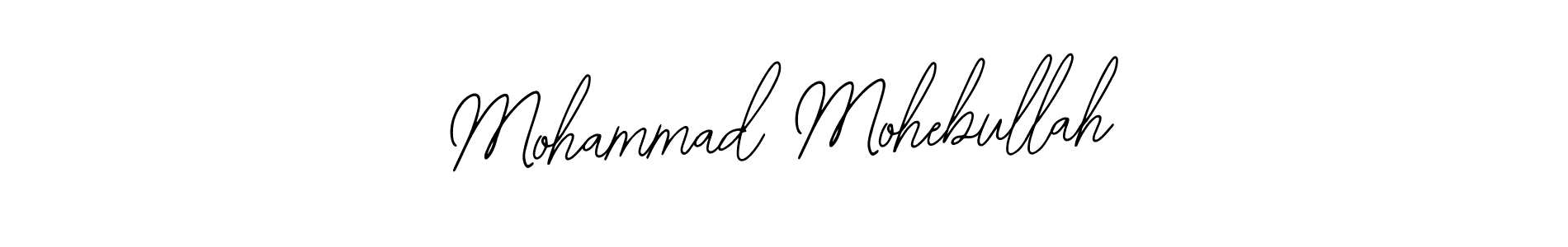 How to make Mohammad Mohebullah name signature. Use Bearetta-2O07w style for creating short signs online. This is the latest handwritten sign. Mohammad Mohebullah signature style 12 images and pictures png