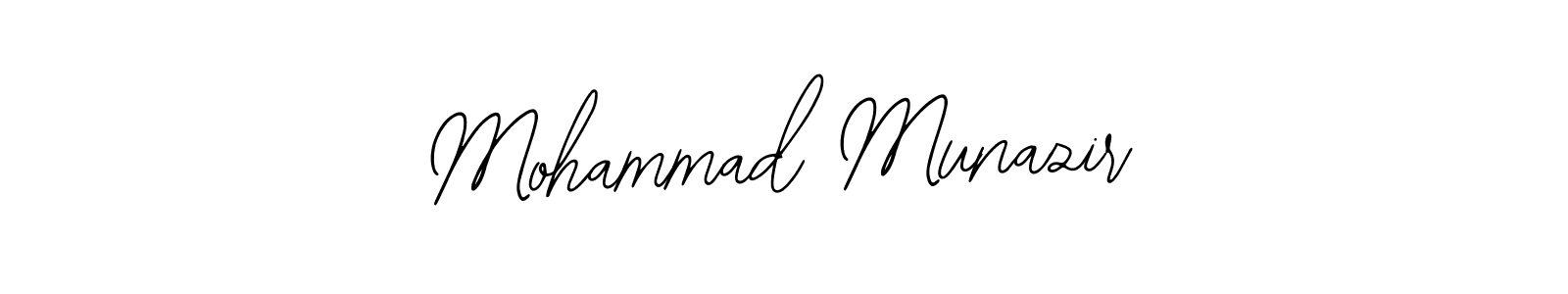 Design your own signature with our free online signature maker. With this signature software, you can create a handwritten (Bearetta-2O07w) signature for name Mohammad Munazir. Mohammad Munazir signature style 12 images and pictures png