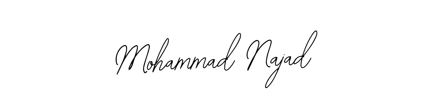 How to Draw Mohammad Najad signature style? Bearetta-2O07w is a latest design signature styles for name Mohammad Najad. Mohammad Najad signature style 12 images and pictures png