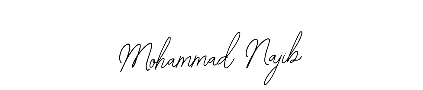 Design your own signature with our free online signature maker. With this signature software, you can create a handwritten (Bearetta-2O07w) signature for name Mohammad Najib. Mohammad Najib signature style 12 images and pictures png