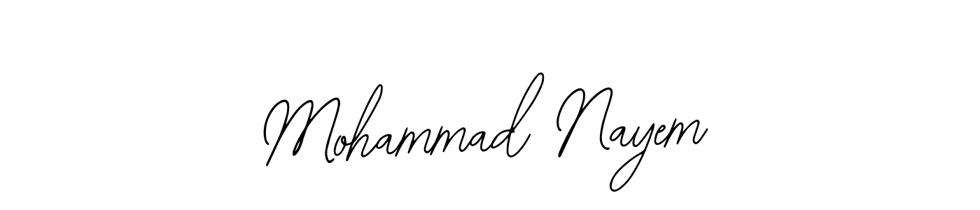 if you are searching for the best signature style for your name Mohammad Nayem. so please give up your signature search. here we have designed multiple signature styles  using Bearetta-2O07w. Mohammad Nayem signature style 12 images and pictures png