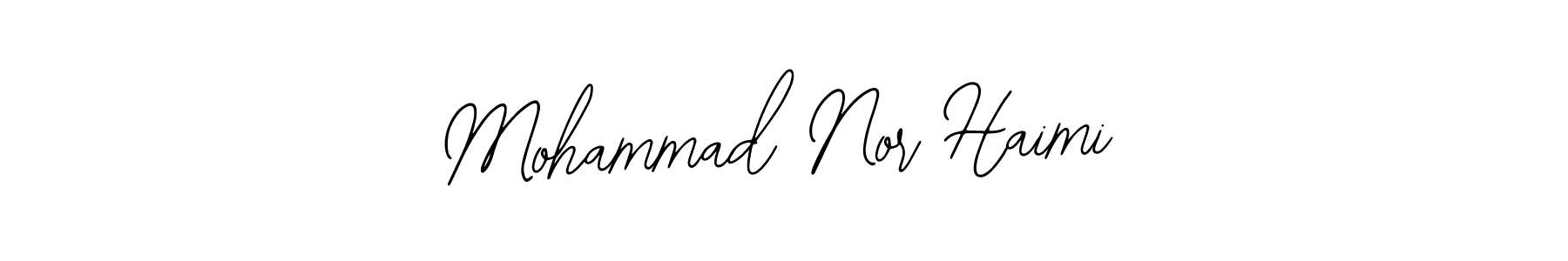 Use a signature maker to create a handwritten signature online. With this signature software, you can design (Bearetta-2O07w) your own signature for name Mohammad Nor Haimi. Mohammad Nor Haimi signature style 12 images and pictures png