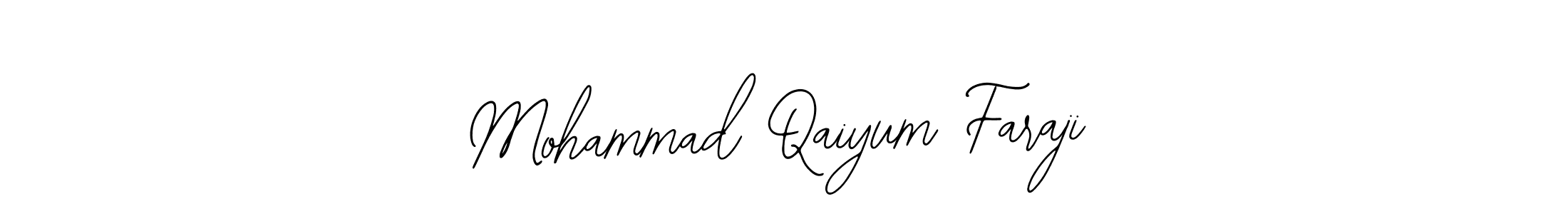 Use a signature maker to create a handwritten signature online. With this signature software, you can design (Bearetta-2O07w) your own signature for name Mohammad Qaiyum Faraji. Mohammad Qaiyum Faraji signature style 12 images and pictures png