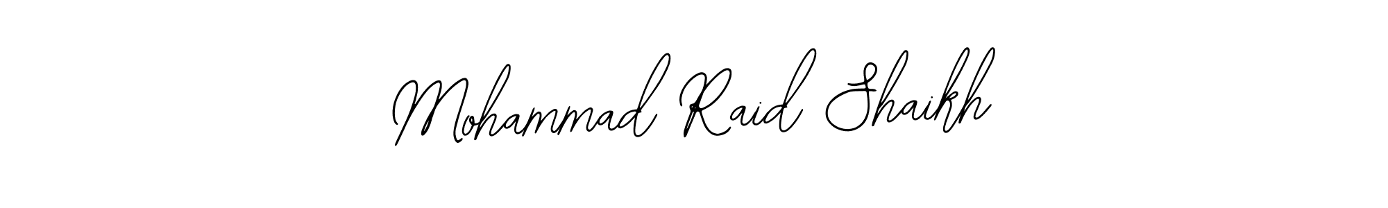 Design your own signature with our free online signature maker. With this signature software, you can create a handwritten (Bearetta-2O07w) signature for name Mohammad Raid Shaikh. Mohammad Raid Shaikh signature style 12 images and pictures png