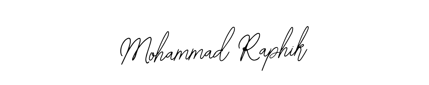 How to make Mohammad Raphik signature? Bearetta-2O07w is a professional autograph style. Create handwritten signature for Mohammad Raphik name. Mohammad Raphik signature style 12 images and pictures png