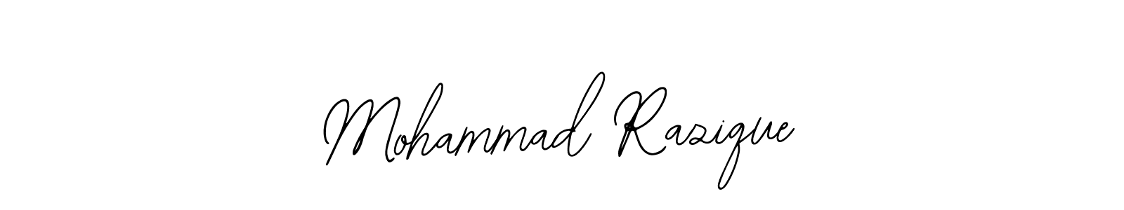 Use a signature maker to create a handwritten signature online. With this signature software, you can design (Bearetta-2O07w) your own signature for name Mohammad Razique. Mohammad Razique signature style 12 images and pictures png
