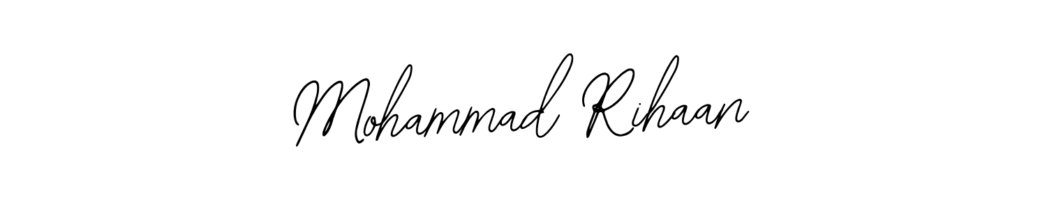 How to Draw Mohammad Rihaan signature style? Bearetta-2O07w is a latest design signature styles for name Mohammad Rihaan. Mohammad Rihaan signature style 12 images and pictures png
