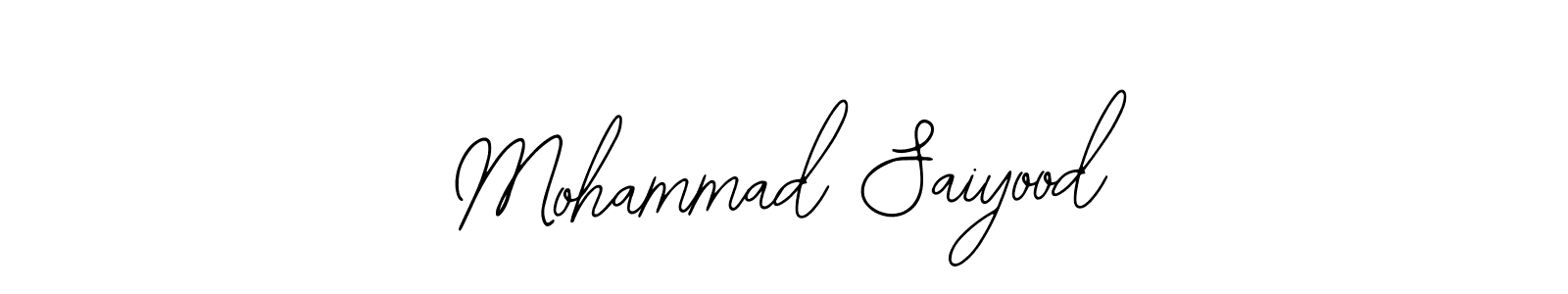 You should practise on your own different ways (Bearetta-2O07w) to write your name (Mohammad Saiyood) in signature. don't let someone else do it for you. Mohammad Saiyood signature style 12 images and pictures png