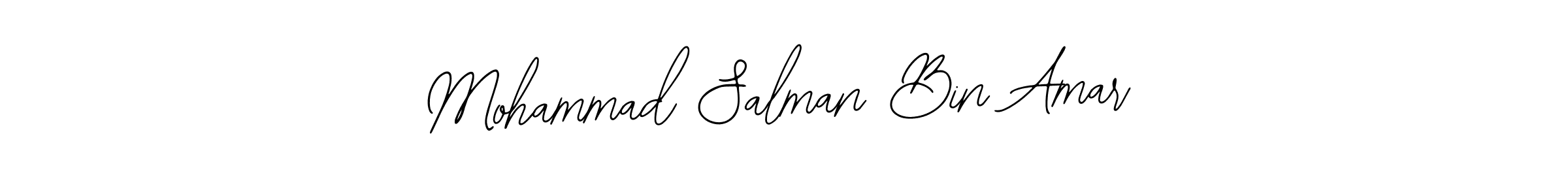 Make a beautiful signature design for name Mohammad Salman Bin Amar. With this signature (Bearetta-2O07w) style, you can create a handwritten signature for free. Mohammad Salman Bin Amar signature style 12 images and pictures png