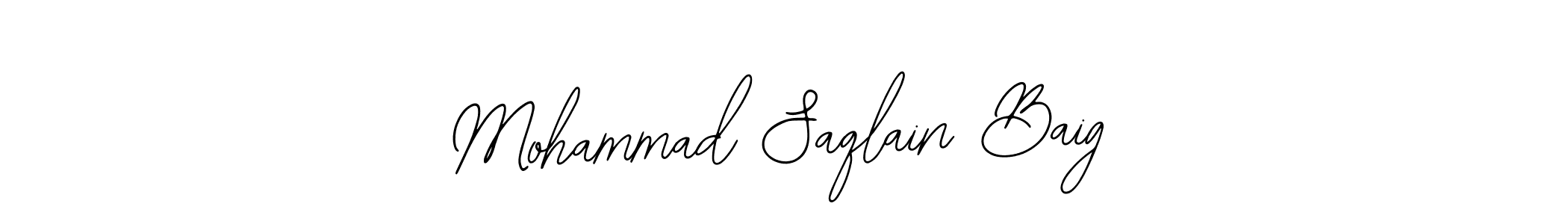 Also You can easily find your signature by using the search form. We will create Mohammad Saqlain Baig name handwritten signature images for you free of cost using Bearetta-2O07w sign style. Mohammad Saqlain Baig signature style 12 images and pictures png