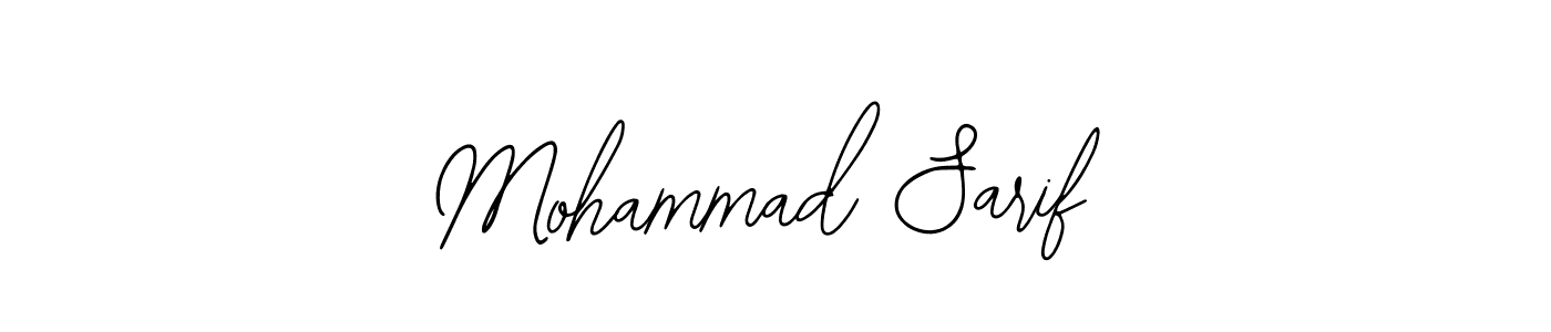 if you are searching for the best signature style for your name Mohammad Sarif. so please give up your signature search. here we have designed multiple signature styles  using Bearetta-2O07w. Mohammad Sarif signature style 12 images and pictures png