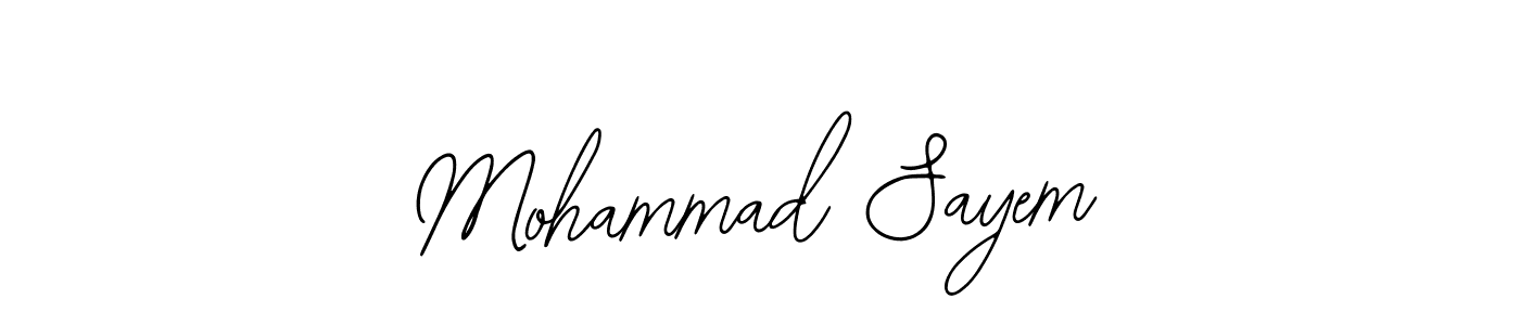 if you are searching for the best signature style for your name Mohammad Sayem. so please give up your signature search. here we have designed multiple signature styles  using Bearetta-2O07w. Mohammad Sayem signature style 12 images and pictures png