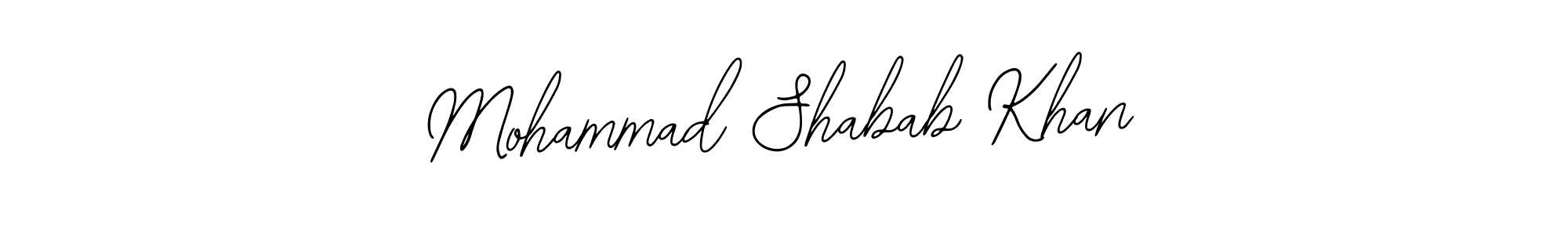 How to make Mohammad Shabab Khan signature? Bearetta-2O07w is a professional autograph style. Create handwritten signature for Mohammad Shabab Khan name. Mohammad Shabab Khan signature style 12 images and pictures png