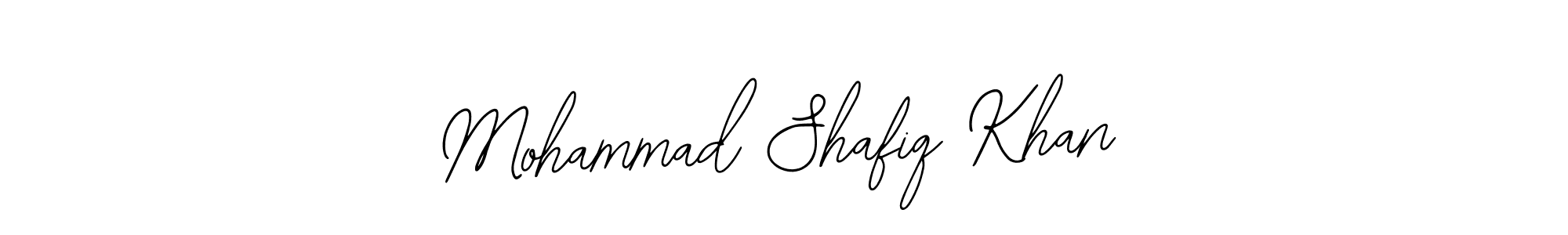 Use a signature maker to create a handwritten signature online. With this signature software, you can design (Bearetta-2O07w) your own signature for name Mohammad Shafiq Khan. Mohammad Shafiq Khan signature style 12 images and pictures png