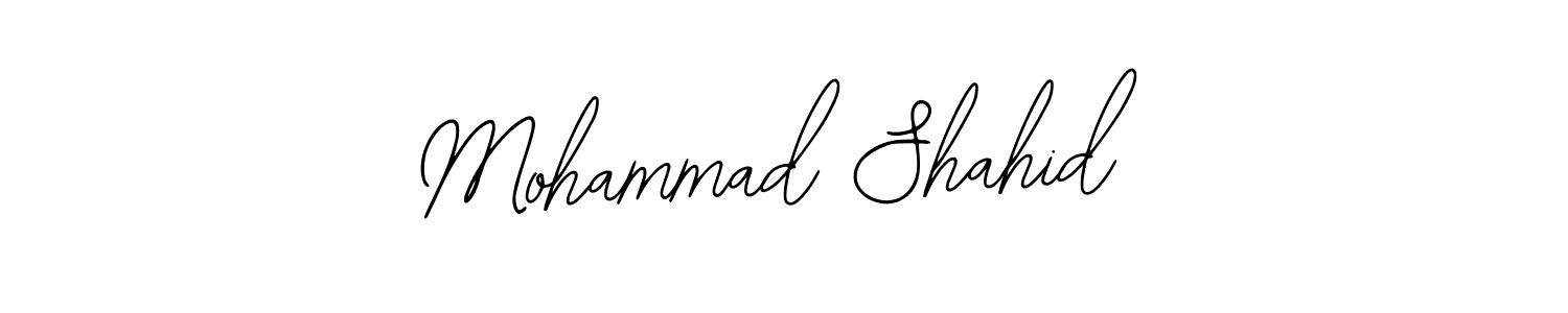 Make a short Mohammad Shahid signature style. Manage your documents anywhere anytime using Bearetta-2O07w. Create and add eSignatures, submit forms, share and send files easily. Mohammad Shahid signature style 12 images and pictures png