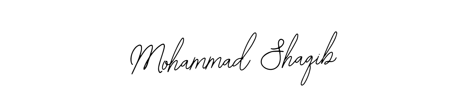 Use a signature maker to create a handwritten signature online. With this signature software, you can design (Bearetta-2O07w) your own signature for name Mohammad Shaqib. Mohammad Shaqib signature style 12 images and pictures png