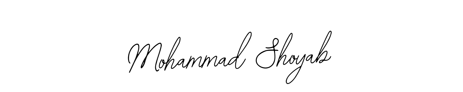 How to make Mohammad Shoyab name signature. Use Bearetta-2O07w style for creating short signs online. This is the latest handwritten sign. Mohammad Shoyab signature style 12 images and pictures png