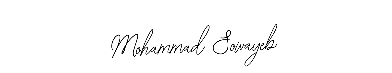 Use a signature maker to create a handwritten signature online. With this signature software, you can design (Bearetta-2O07w) your own signature for name Mohammad Sowayeb. Mohammad Sowayeb signature style 12 images and pictures png