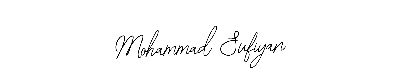 The best way (Bearetta-2O07w) to make a short signature is to pick only two or three words in your name. The name Mohammad Sufiyan include a total of six letters. For converting this name. Mohammad Sufiyan signature style 12 images and pictures png