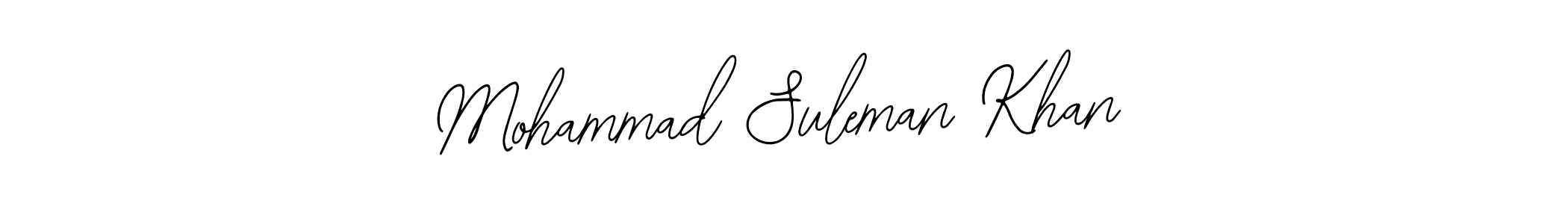 How to make Mohammad Suleman Khan name signature. Use Bearetta-2O07w style for creating short signs online. This is the latest handwritten sign. Mohammad Suleman Khan signature style 12 images and pictures png