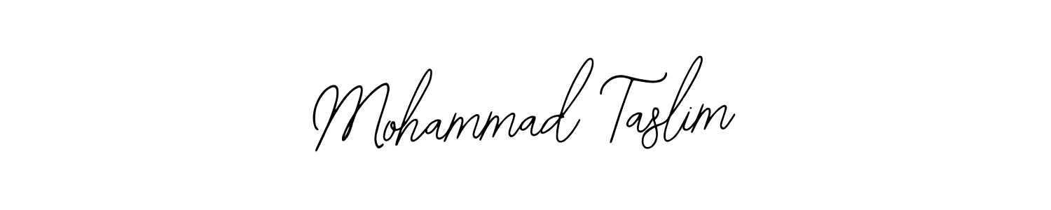 The best way (Bearetta-2O07w) to make a short signature is to pick only two or three words in your name. The name Mohammad Taslim include a total of six letters. For converting this name. Mohammad Taslim signature style 12 images and pictures png