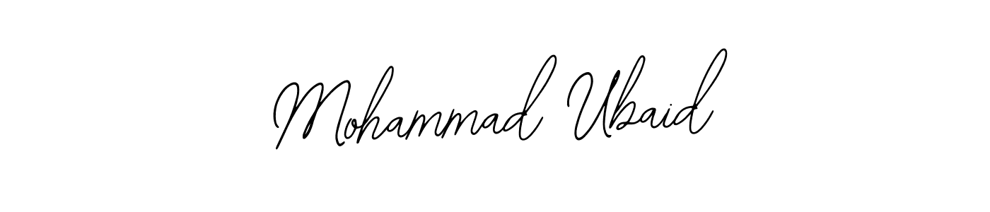 Design your own signature with our free online signature maker. With this signature software, you can create a handwritten (Bearetta-2O07w) signature for name Mohammad Ubaid. Mohammad Ubaid signature style 12 images and pictures png