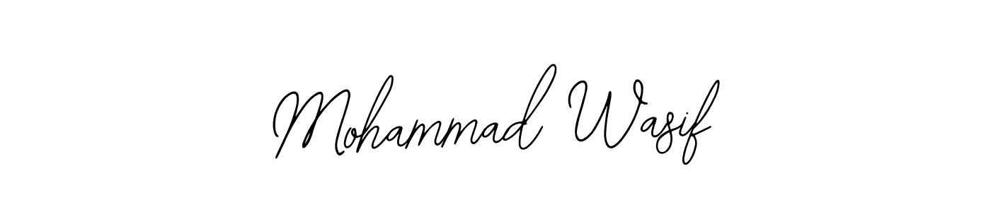 Bearetta-2O07w is a professional signature style that is perfect for those who want to add a touch of class to their signature. It is also a great choice for those who want to make their signature more unique. Get Mohammad Wasif name to fancy signature for free. Mohammad Wasif signature style 12 images and pictures png