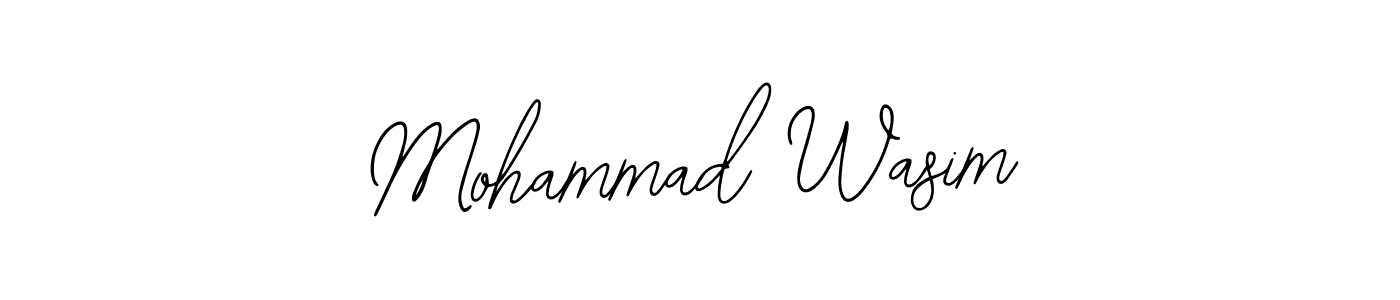 if you are searching for the best signature style for your name Mohammad Wasim. so please give up your signature search. here we have designed multiple signature styles  using Bearetta-2O07w. Mohammad Wasim signature style 12 images and pictures png