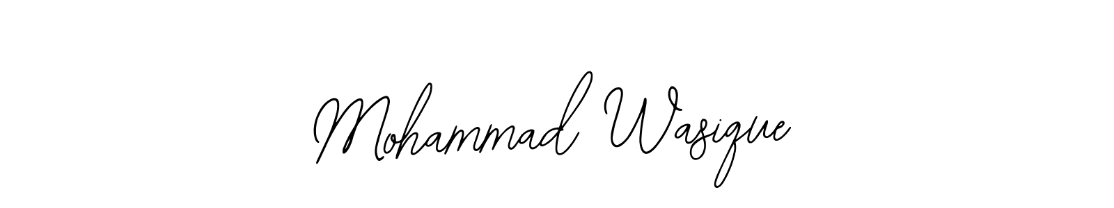 This is the best signature style for the Mohammad Wasique name. Also you like these signature font (Bearetta-2O07w). Mix name signature. Mohammad Wasique signature style 12 images and pictures png