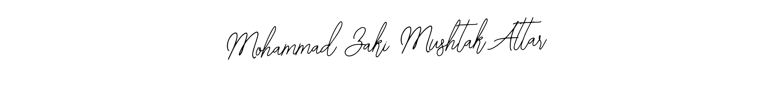 You should practise on your own different ways (Bearetta-2O07w) to write your name (Mohammad Zaki Mushtak Attar) in signature. don't let someone else do it for you. Mohammad Zaki Mushtak Attar signature style 12 images and pictures png