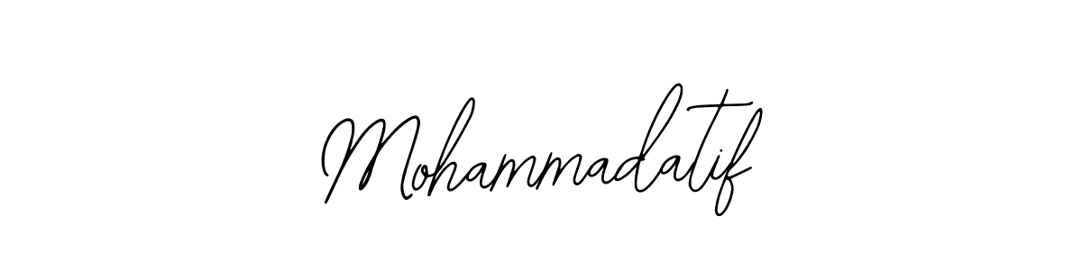 Make a short Mohammadatif signature style. Manage your documents anywhere anytime using Bearetta-2O07w. Create and add eSignatures, submit forms, share and send files easily. Mohammadatif signature style 12 images and pictures png
